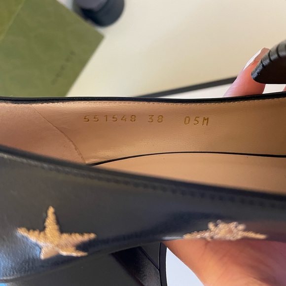 Limited Edition Gucci GG Marmont Bees & Stars Leather Pump - Picture 6 of 12